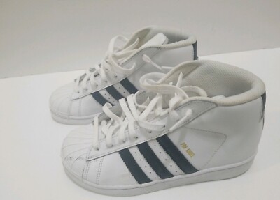 ADIDAS PRO MODEL KIDS YOUTH SIZE 3 HI TOP WHITE BLACK ORTHOLITE 
