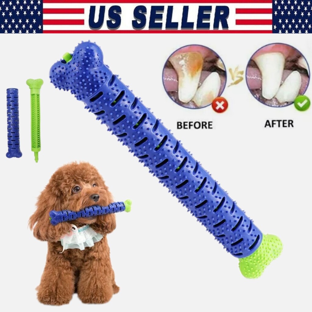 Chew Toy Dog Puppy Toothbrush Pet Molar Tooth Cleaning Doggy Brushing Instrument