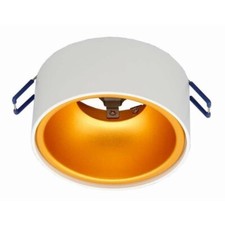 MINI GOLDI Round White Gold LED Ceiling Recessed Spotlight Downlight GU10