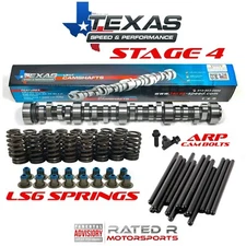 Texas Speed LS Truck Stage 4 Cam Kit GM LS6 Springs TSP Pushrods ARP Cam Bolts