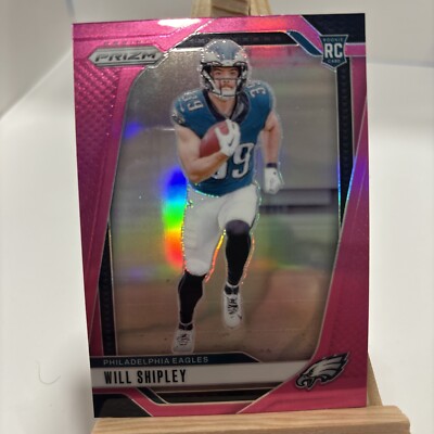 Will Shipley 2024 Panini Prizm - Pink Prizm - Philadelphia Eagles Rookie