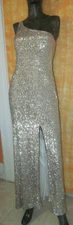 Women's Gold Gown Dress * NEW* Betsy & Adam Evening Dress size 4