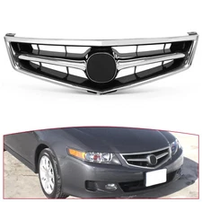 Fits Acura TSX 2006 2007 2008 Front Bumper Upper Grille W/Chrome Molding