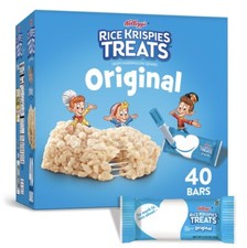 2 Pack Kellogg's Rice Krispies Treats Original 40 ct. Each Total 80 ct.
