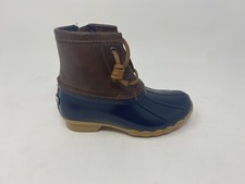 Sperry Kids Girl's Port Boot Little Kid , Navy, Size Toddler 7 M, Free Ship