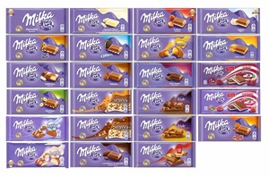 Milka Schokolade Mischpaket 24 Tafeln 12 50 Kg Ebay