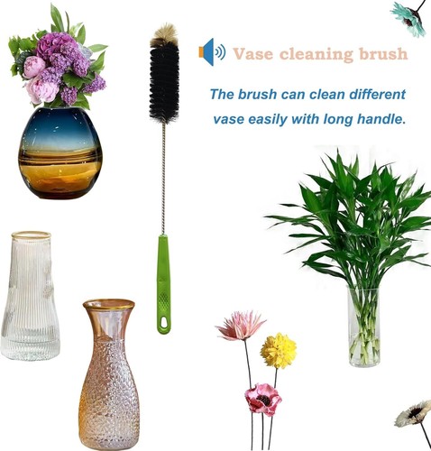2× Long Handle Bottle Cleaner Brushes Glass Tube Silicone Cleaning Brush For Cup - Picture 5 of 15