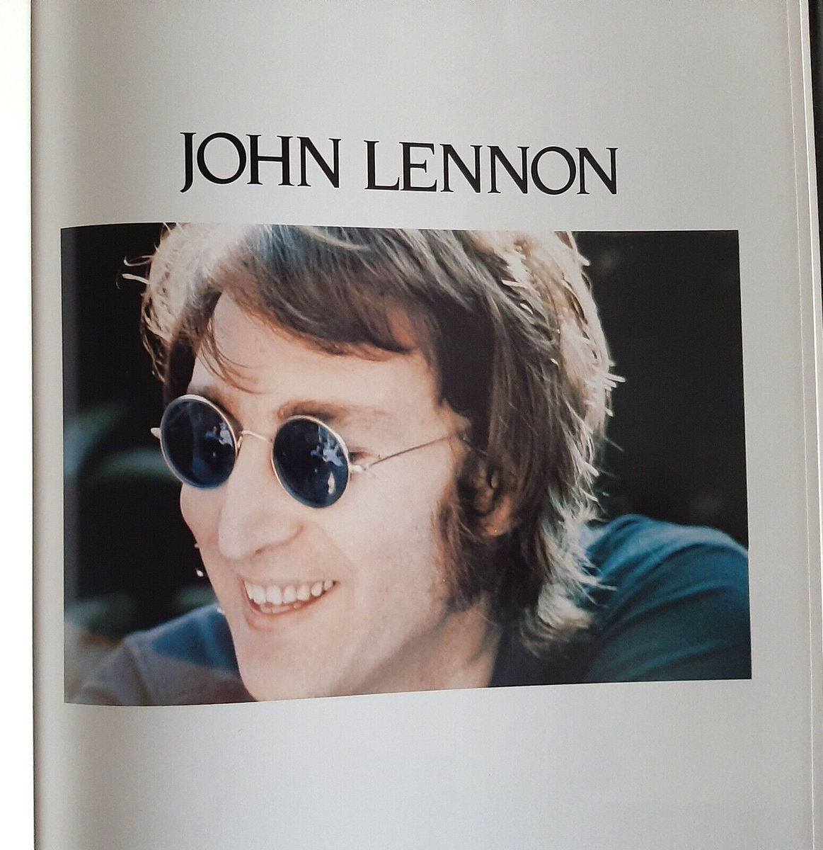 JOHN LENNON by WILLIAM RUHLMANN ~ INCLUDES 18 X 25 POSTER ~ 1993