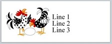 Personalized Address Labels Country Farm Chicken & Egg (JX 100)