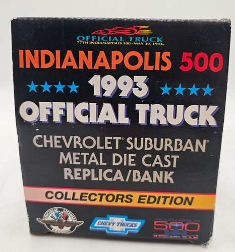 Brookfield 1993 Indianapolis 500 Official Truck Chevrolet Suburban Die Cast Bank - Picture 3 of 3