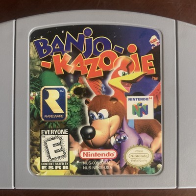 N64 Banjo-Kazooie Nintendo 64 Game Authentic Cartridge Only Tested