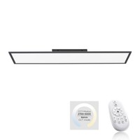 Led Panel Schwarz Deckenleuchte Rechteckig 100X25Cm Fernbedienung Farbsteuerung