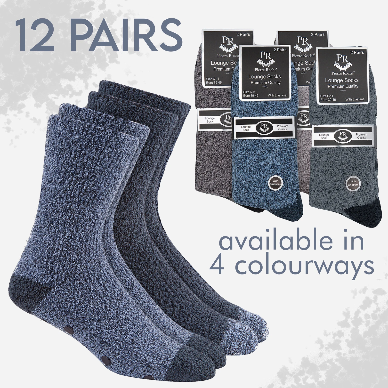 12 Pairs Mens Bed Slipper Socks Winter Essential Warm Multibuy Bundle Multipack