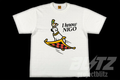 HUMAN MADE I KNOW NIGO TEE T-SHIRT FLYING CARPET WHITE L VICTOR | eBay