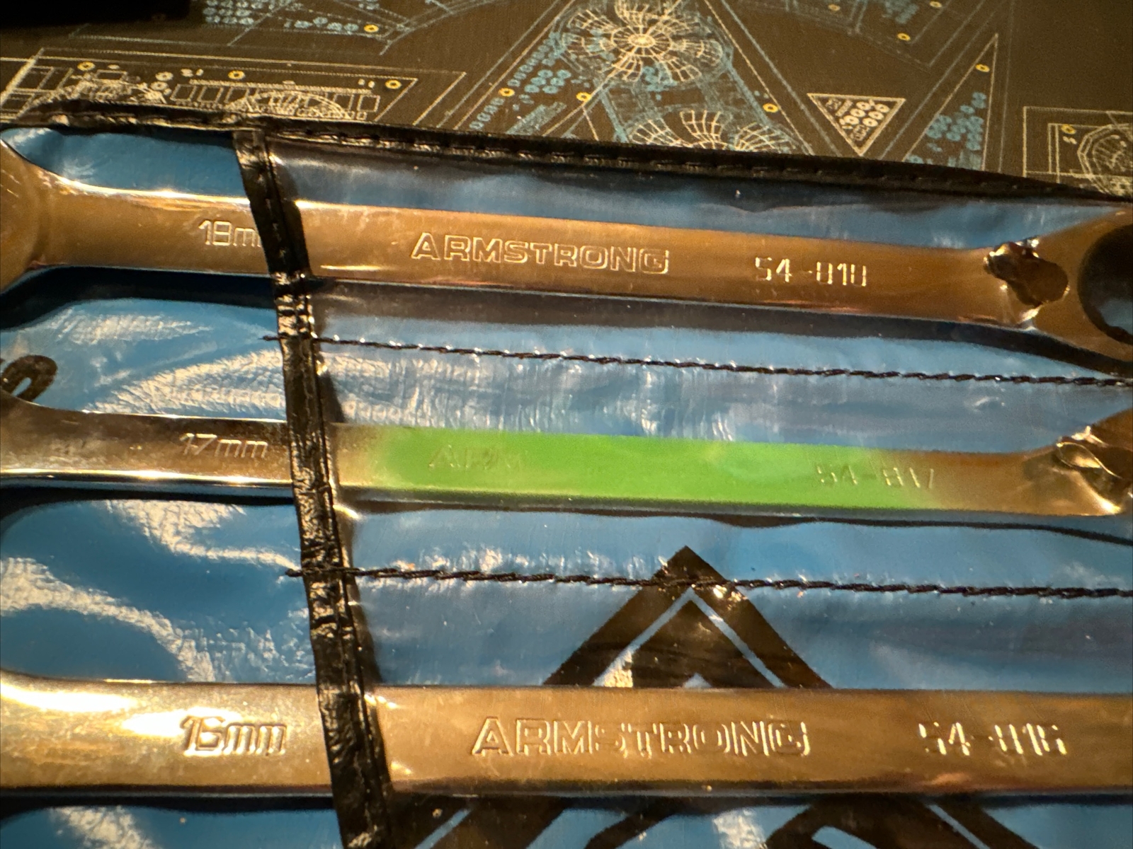 Armstrong Industrial Tools 9 Piece Metric Ratcheting Combination Set 1810mm eBay