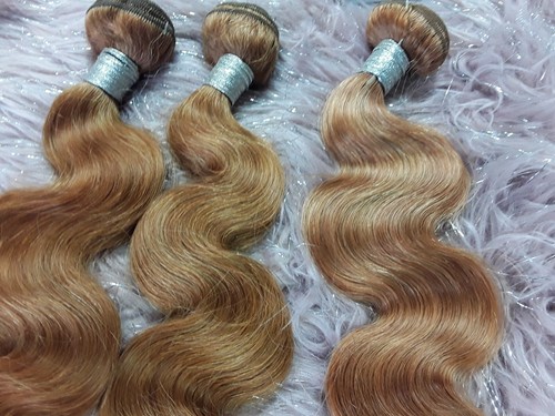 22+24+26INCHE CABELLO HUMANO BRASILEÑO ONDAS CORPORALES COLOR 30# MARRÓN ROJIZO 300g 12AA - Imagen 2 de 5