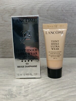 Lancome Teint Idole Ultra Wear SPF15 Travel Sample 5ml 030 Beige Diaphane |  eBay
