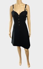 Gianni Versace S/S 1995 Unworn Vintage Bustier Black Mini Dress