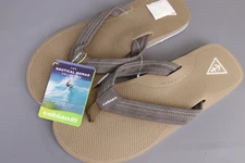 Cobian Men's Anchor Synthetic Leather Strap Flip Flop sandals Tan Size 12