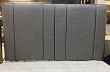 Luxury Tulip Bed Headboard in Turin Linen Fabric in 26" Height