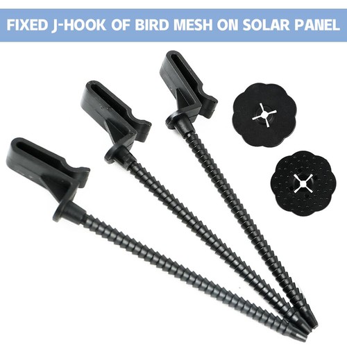 Solar Panel Mesh 100 PIECES NYLON Clips Pigeons Proofing Birds Clips Pest - Picture 2 of 13