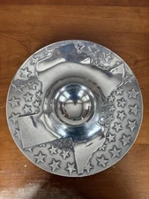 Wilton Armetale Pewter Chips and Dip Texas Star Serving Tray Platter