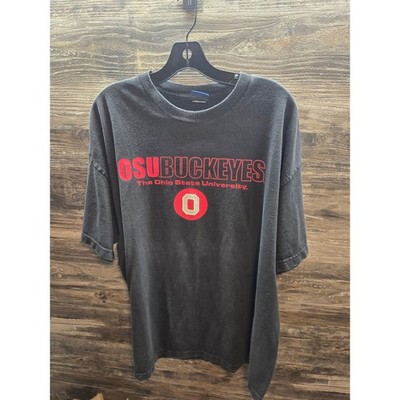 Vintage Ohio State Buckeyes T Shirt Mens XL Black OSU Block O 