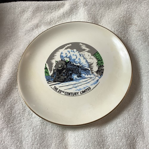 NEW YORK CENTRAL RAILROAD 20. JAHRHUNDERT LIMITIERTE PLATTE VINTAGE GOLDRAND NYC ZUG. - Bild 5 von 5