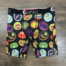 Ethika Underwear Boxer Brief Mens Large Produce Fruits Veggies Multicolor