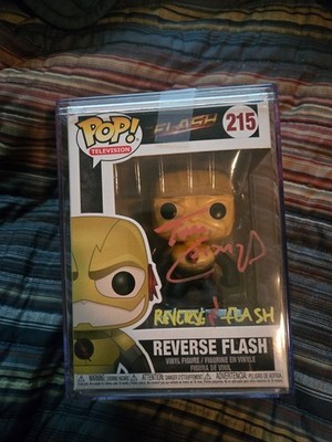(JSA authenticated) Reverse Flash Funko #215 - Signed by Tom Cavanagh, 