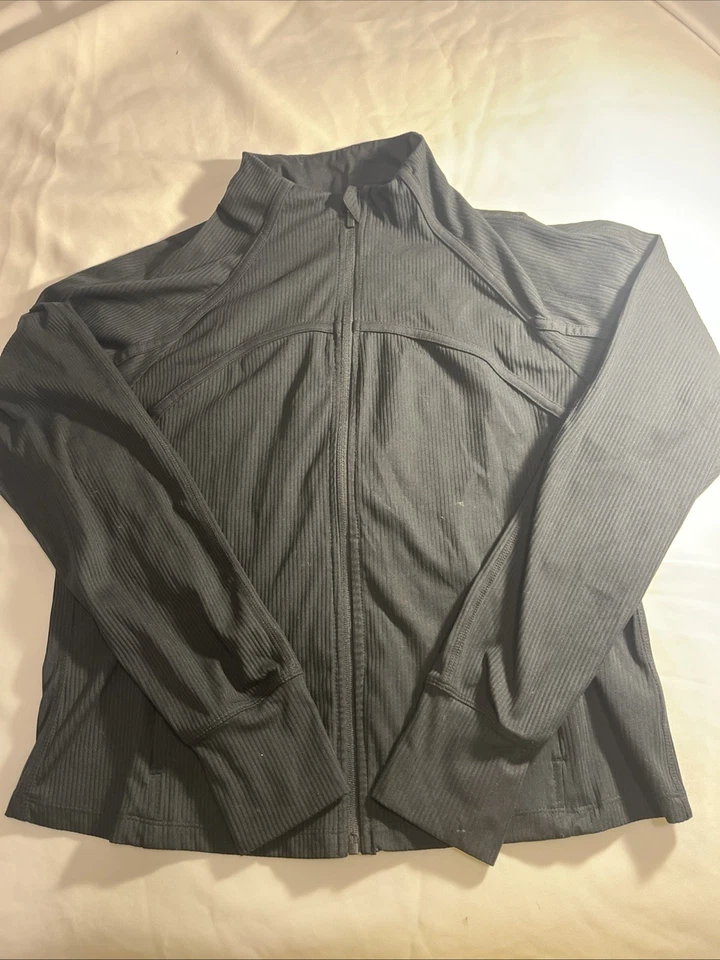 Nueva Chaqueta Deportiva Mujer Danskin, Talla Grande, Negra, Con Bolsillos Cremallera Completa. Foto 3 de 4