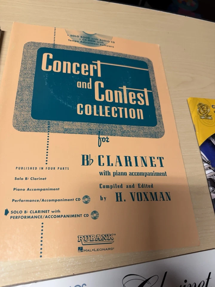 Lot of 4+ lbs Sheet Music Pieces,  Clarinet Master Solos, w/CD - Image 4 of 4