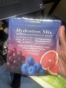 TruHeight Hydration Mix Variety Pack Blue Rasp/Grape/Pink - 15 Packets