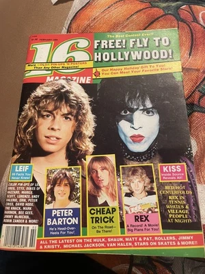 16 Magazine Feb 1980 KISS Peter Criss Cheap Trick Dukes Of Hazard - Image 1 of 4