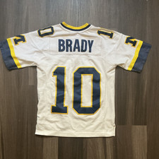 Mitchell & Ness Michigan Wolverines Tom Brady Jersey White Blue youth Size S