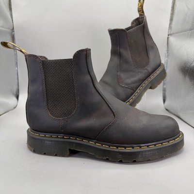 Dr. Martens 2976 SR Chelsea Boots Mens Size 9 Brown Leather Slip Resistant Work