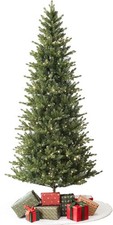 Alpine Pine Pre-Lit Christmas Tree 6.5ft/7.5ft w/ LED Lights Foldable Stand