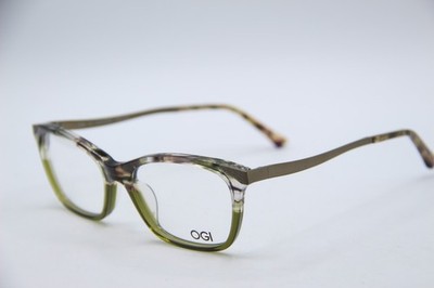 NEW OGI EVOLUTION 9245/2230 GREEN BROWN MARBLE AUTHENTIC FRAMES EYEGLASSES 53-17