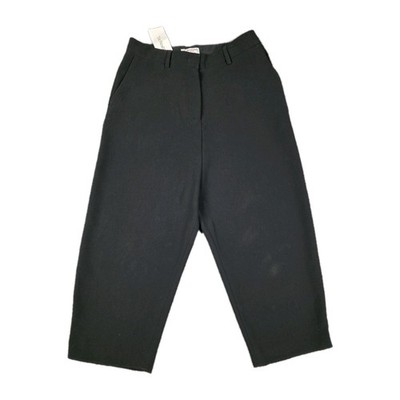 Vintage Alberto Biani Women's Wool Pants - Pre-worn Cropped Unhemmed