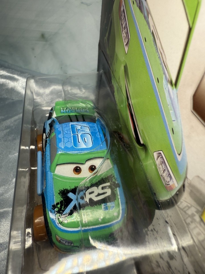 Cart Racing Movie Disney Pixar Cars Movie Toy brand new 1:55 XRS Mud Racing Bobby ...
