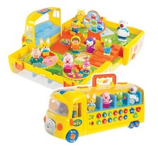 PORORO Melody School Bus with 10 Friends Figure Kids Toy Korean Animation