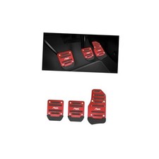 3PCS Car Transmission Pedal Cover Kits, Manual Non-Slip Vehicle Gas and Brake