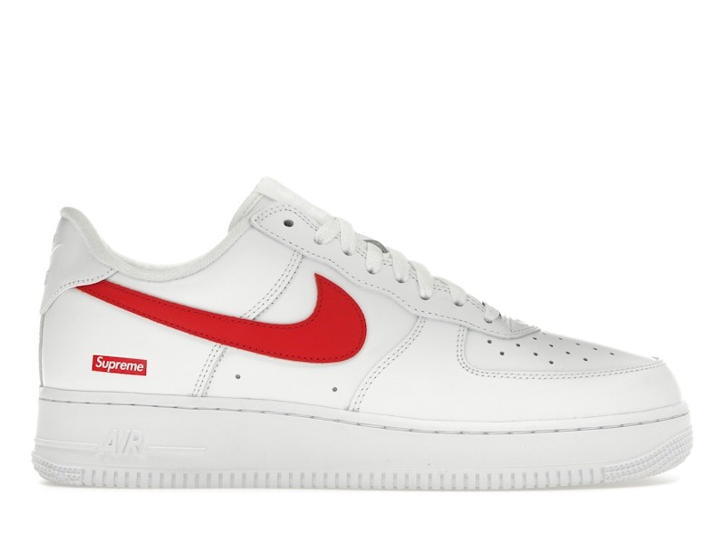 Nike Supreme x Air Force 1 Low Box Logo - Speed Red - CU9225-101