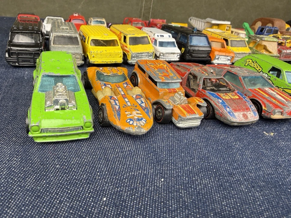 Игрушечный автомобиль лот из 60 винтажных Hot Wheels Redline спичечный коробок General Lee 60-е 70-е 80-е - Изображение 3 из 4
