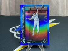 Luke Raley 2025 Topps Series 2 #534 Blue Rainbow Foil Parallel 068/150 Mariners
