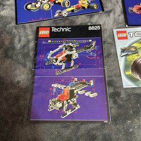 Vintage 90&rsquo;s Lego Technic Manuals 8808, 8818, 8825, And Lego Club Technic Books