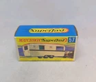 Matchbox Lesney Superfast No57 TRAILER CARAVAN" Empty G TYPE box " WITH NEW
