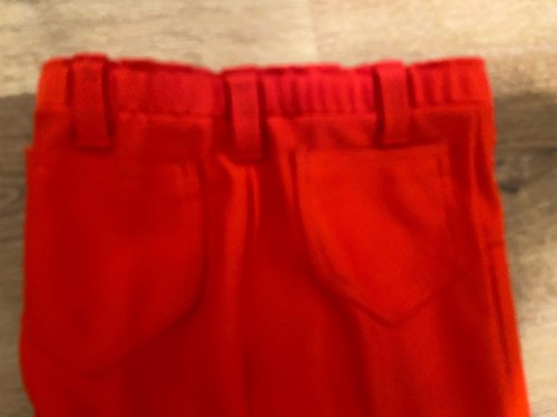 Vintage 70s Retro Orange Pants Vest Suit Dotted Swiss Shirt Matching Set Sz XS - Picture 20 of 20
