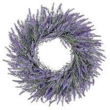 26 Inch Large Lavender Wreaths for Front Door Outside Summer Spring Blue 26inch