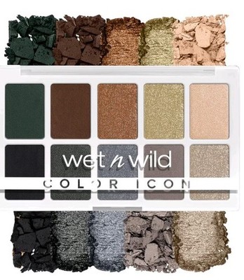 wet n wild Color Icon 10-Color Eyeshadow Palette Matte/Shimmer Green Gold